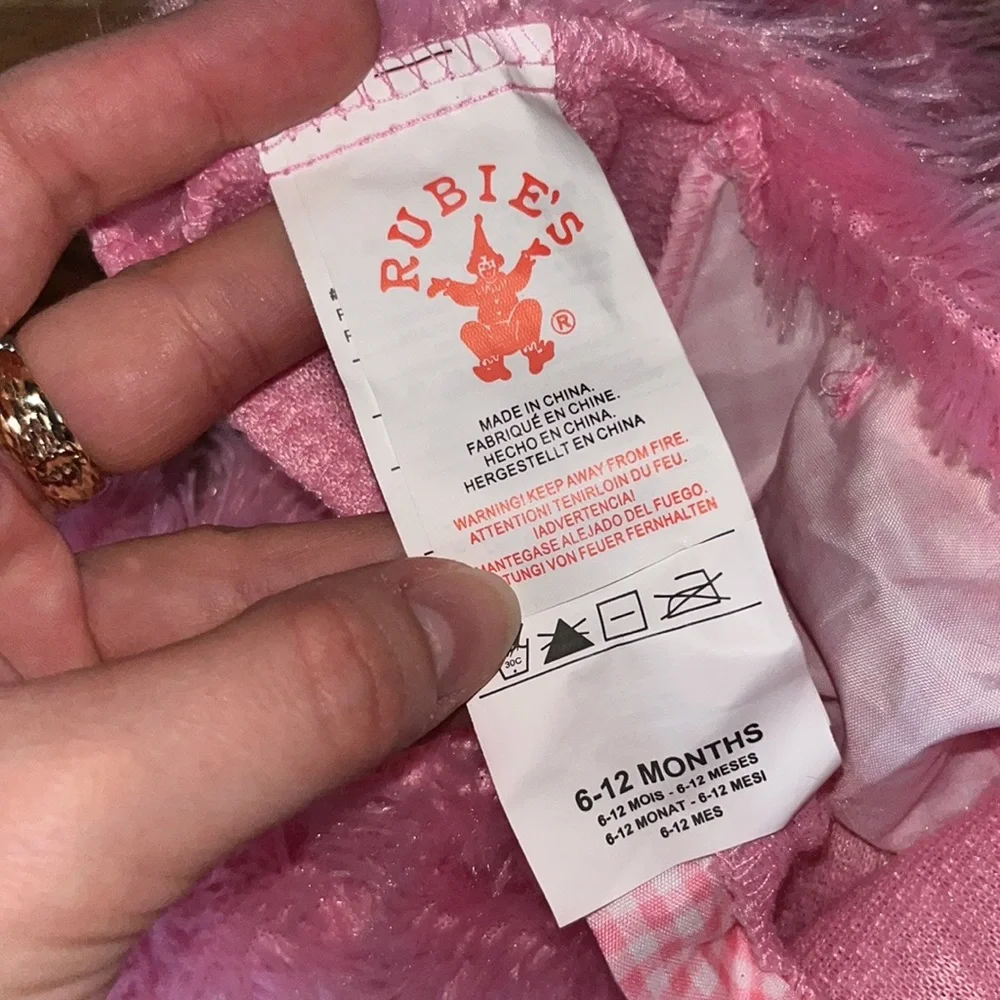 Rubies Pink Gingham Bunny Infant Costume Halloween Easter Costume! 18-22lbs